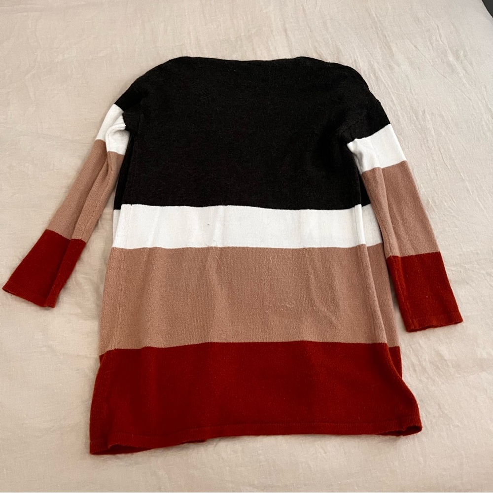 Colorblock Open Front Cardigan - Picture 6 of 7